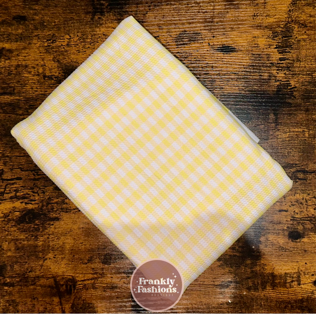 Pastel Yellow Plaid (Multiple Product Options)
