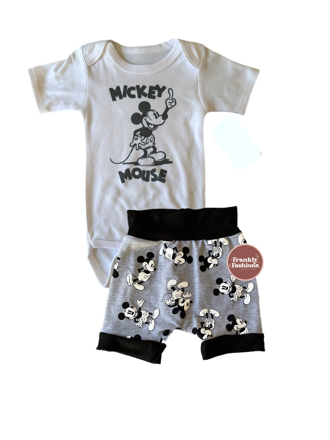 RTS 6/12M - Classic Mouse Shorts Set