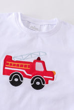 Load image into Gallery viewer, Fire Truck Embroidered Short Set
