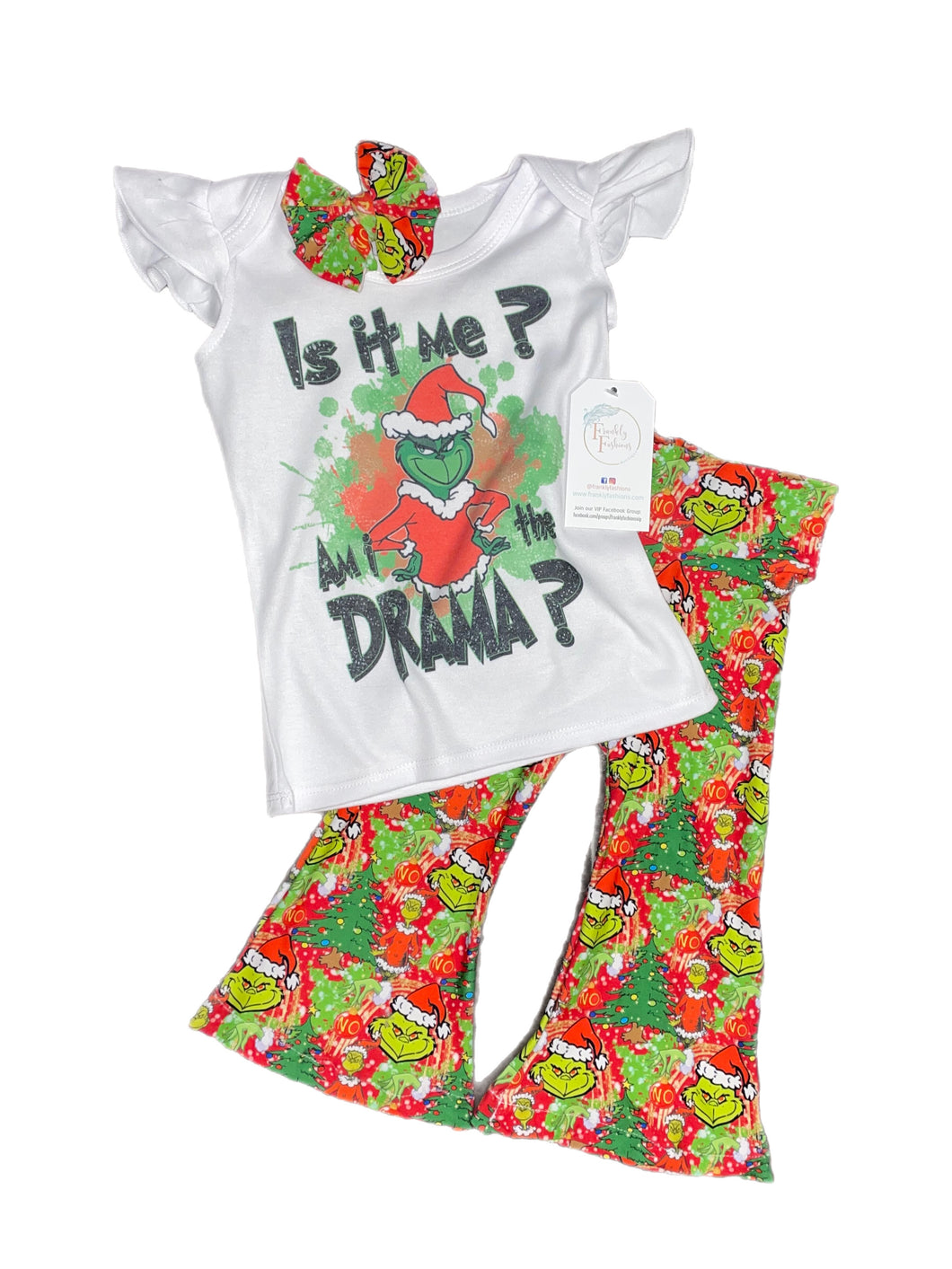 RTS 18/24M Am I the Drama Flare Pants Set