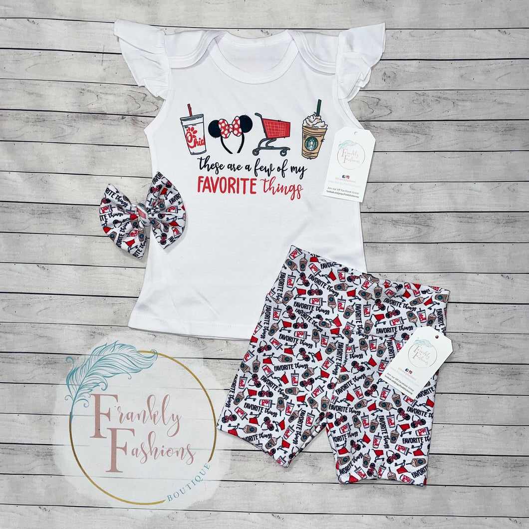 RTS 2T/3T Favorite Things Shorts Set