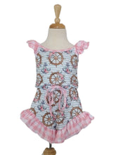 Load image into Gallery viewer, Sailor Girl Flutter Romper
